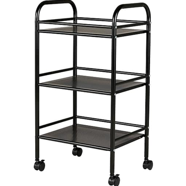 BLACK ROLLING CART