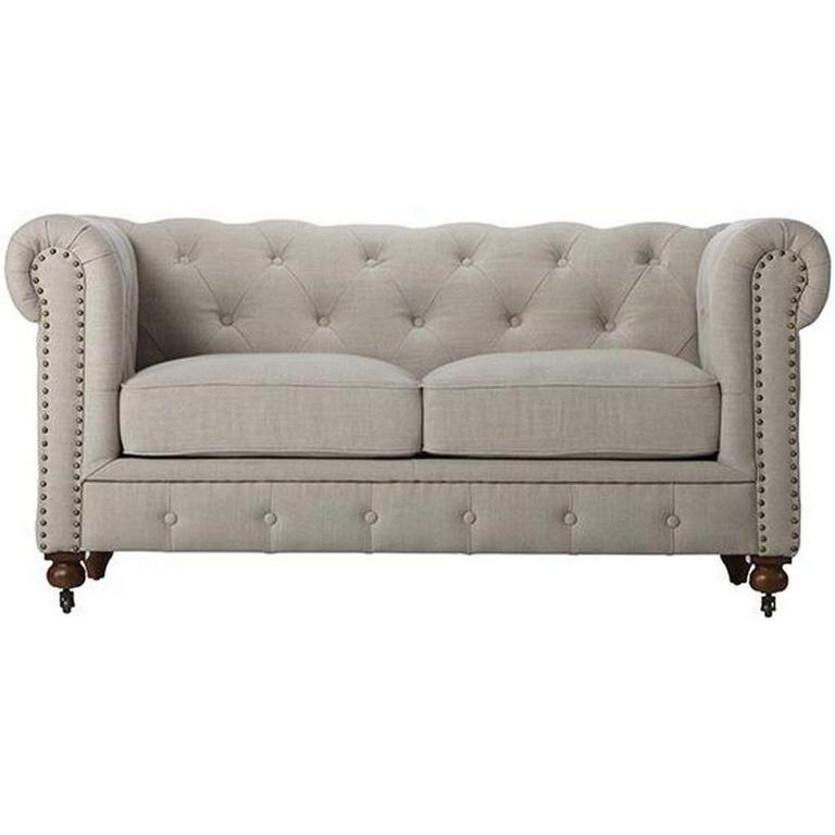 GORDON LINEN LOVESEAT