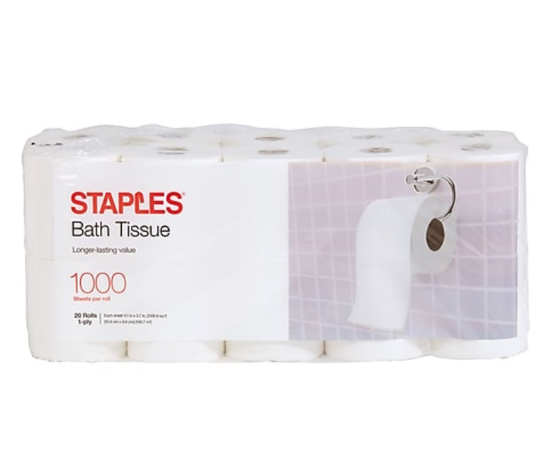 STAPLES BATH TISSUE