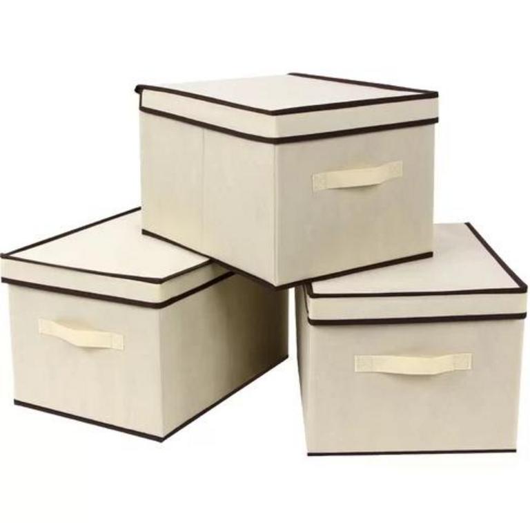 3 LARGE STORAGE BOXES
