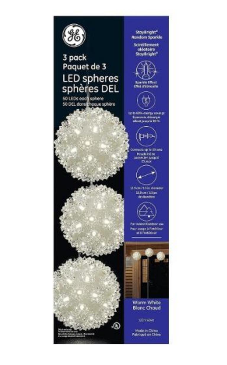 3 SPHERES 50 LED