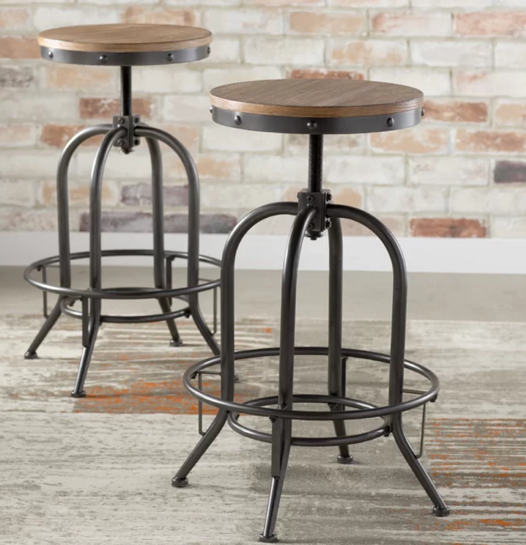 2-SWIVEL BAR STOOLS