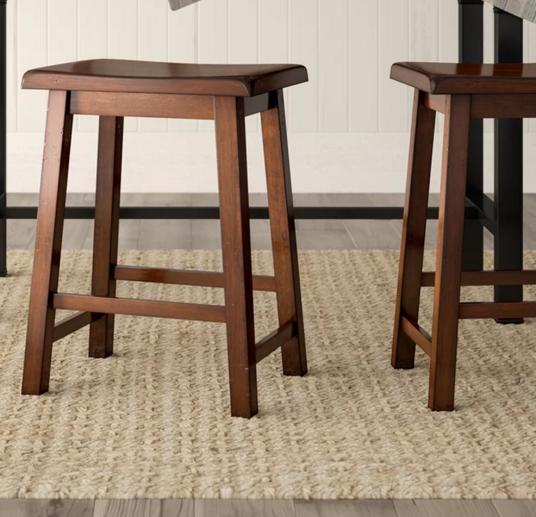 2-WOOD BAR STOOLS