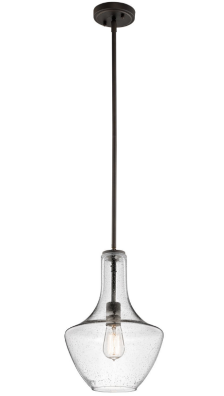 BRONZE 1-LIGHT PENDANT
