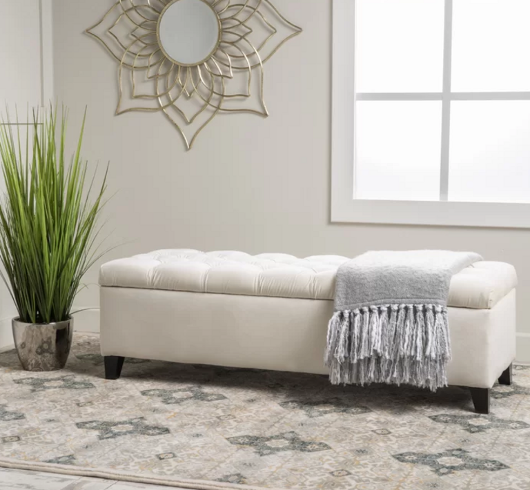 UPHOLSTERED STORAGE BENCH