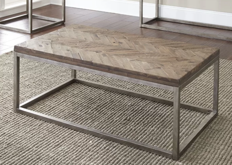 WOOD / METAL COFFEE TABLE