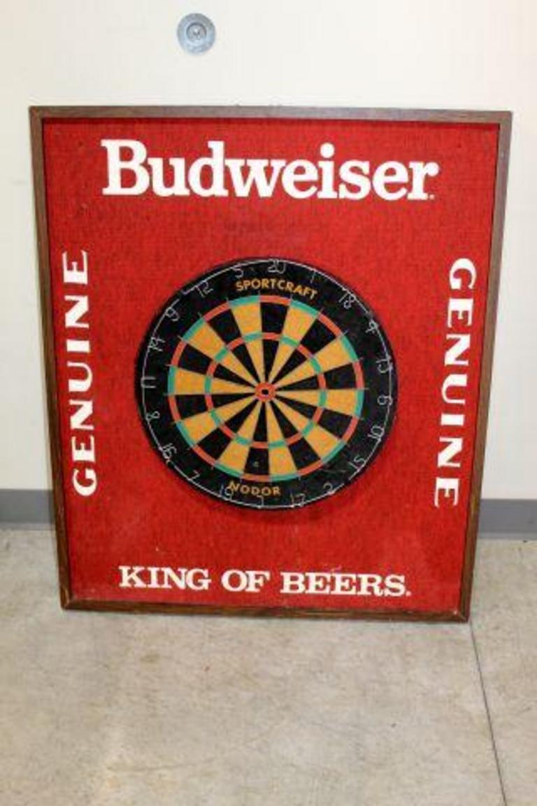 Auction Ohio Budweiser Dart Board