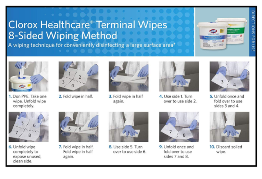 185CT HYDROGEN PEROXIDE WIPES
