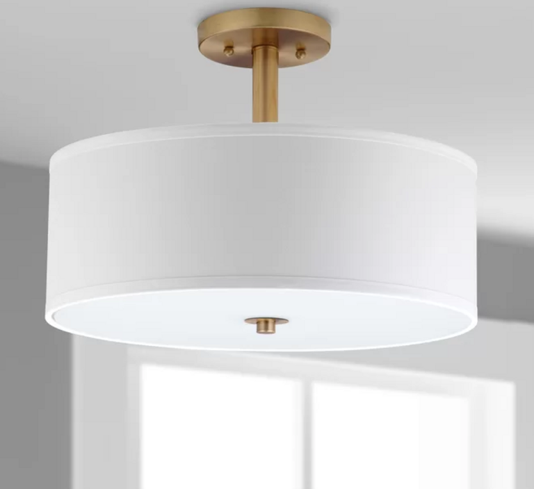 3-LIGHT SEMI FLUSH MOUNT