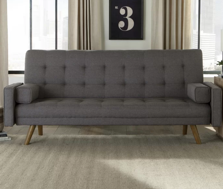 GREY TUFTED SOFA