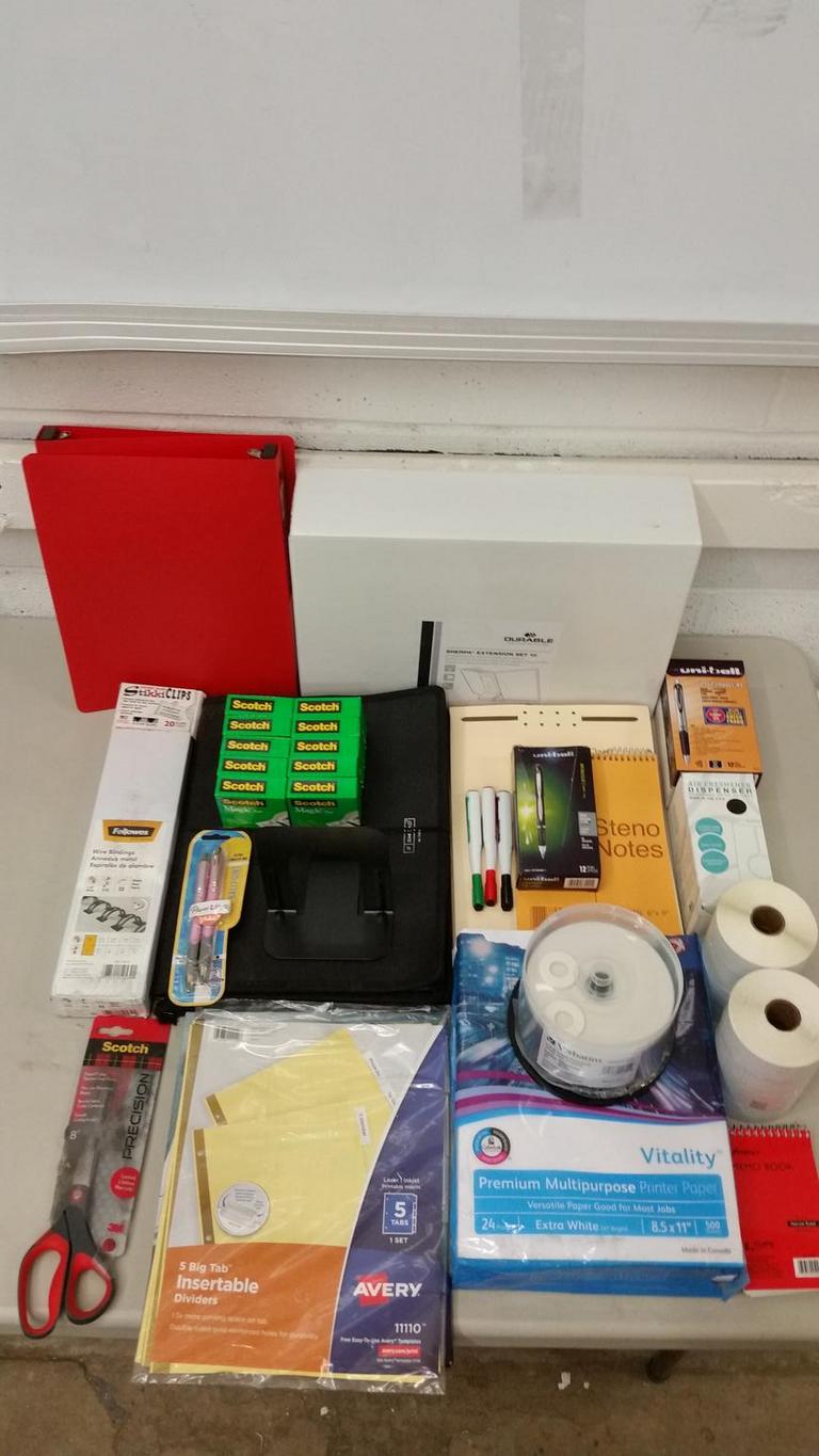 Zipperbuy BULK LOT OF OFFICE SUPPLIES