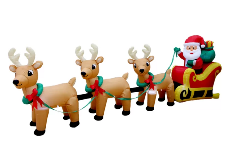 INFLATABLE SANTA/REINDEERS