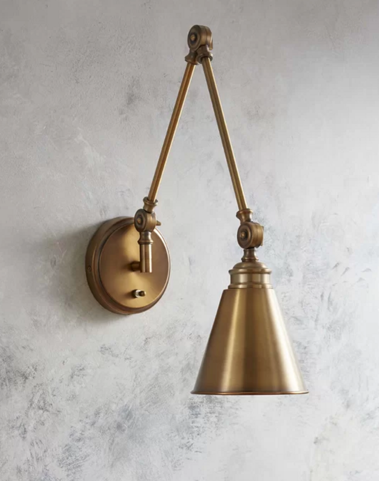 BRASS SWING ARM LAMP