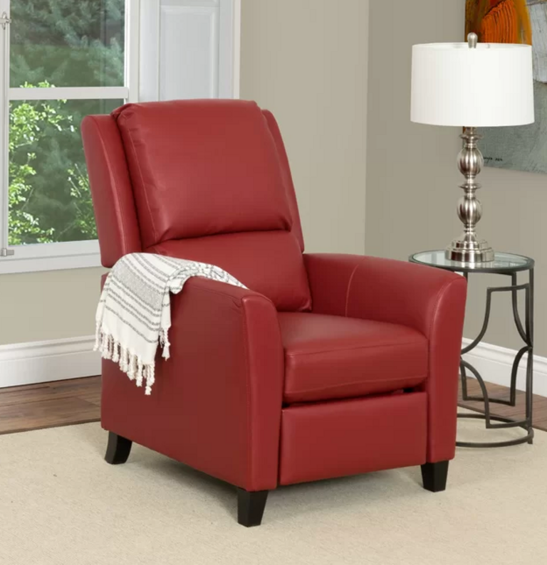 RED MANUAL RECLINER
