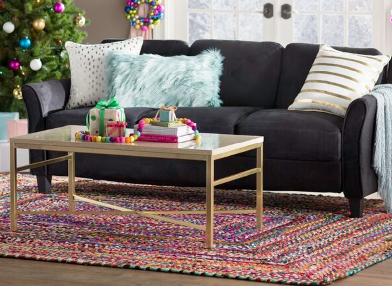 GOLD/BEIGE COFFEE TABLE