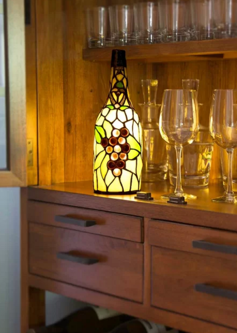 WINE BOTTLE TABLE LAMP