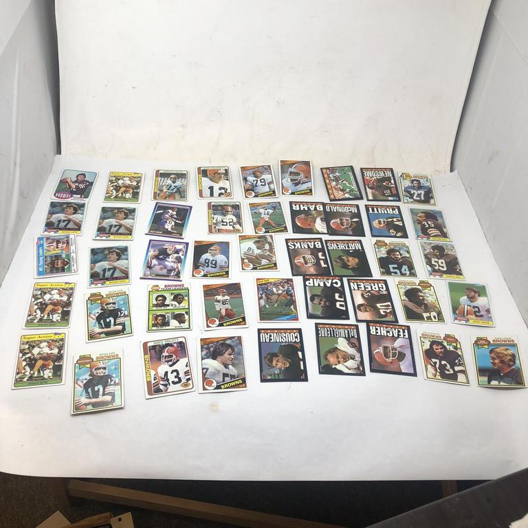 Auction Ohio CLEVELAND BROWNS CARDS