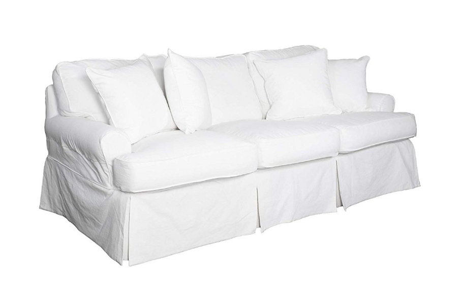 WHITE SOFA SLIPCOVER