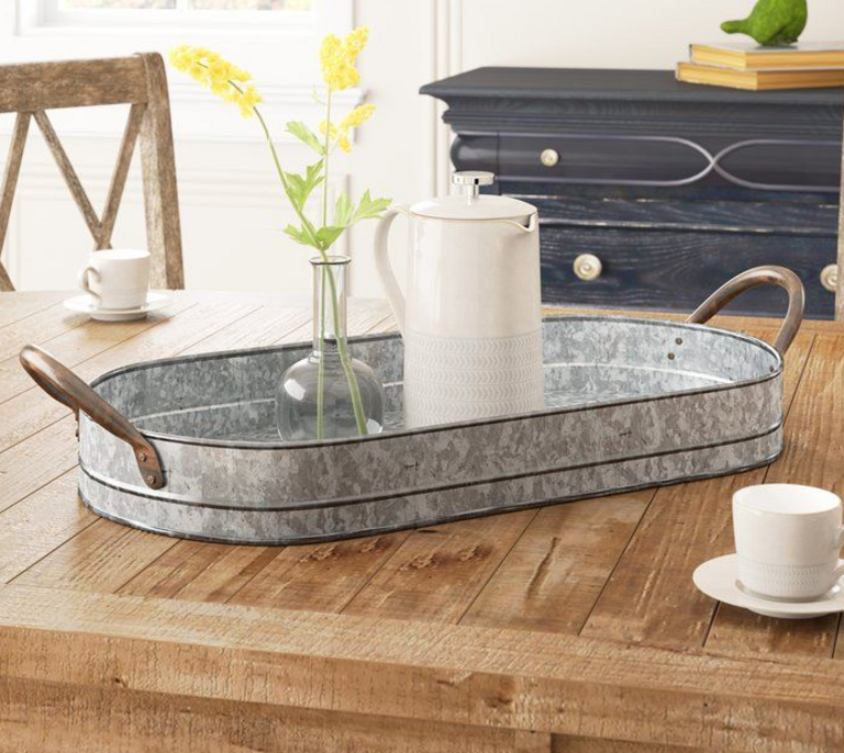 OVAL GALVANIZED TRAY