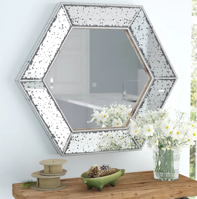 HEXAGON ACCENT MIRROR