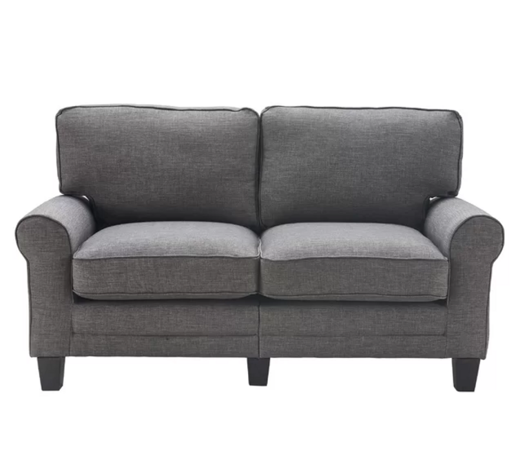 GRAY 61" LOVESEAT