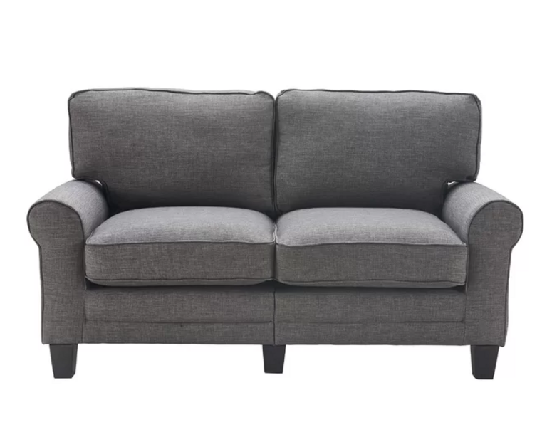 GRAY 61" LOVESEAT