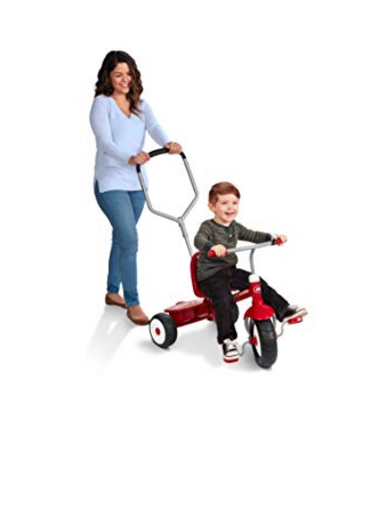 RED STEER AND STROLL TRIKE 