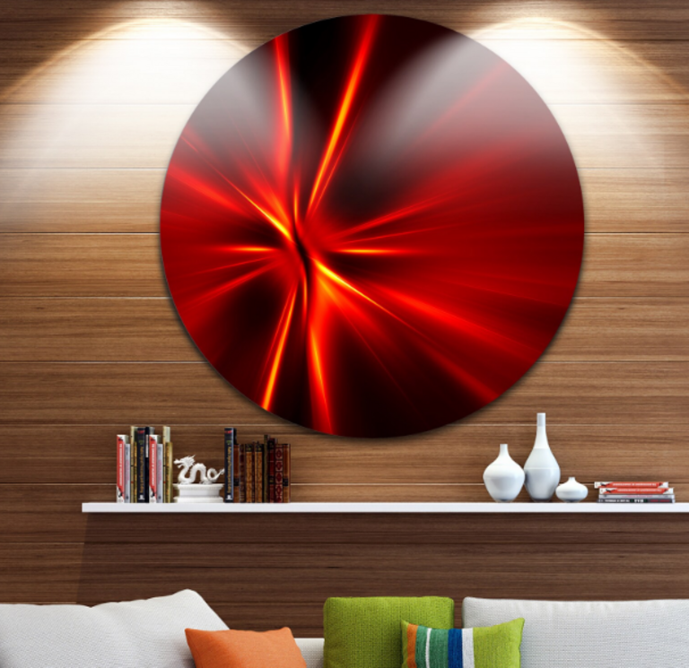 11"X11" ROUND WALL ART