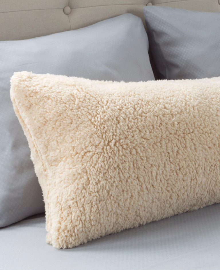 Zipperbuy 51"IVORY SHERPA PILLOW COVER