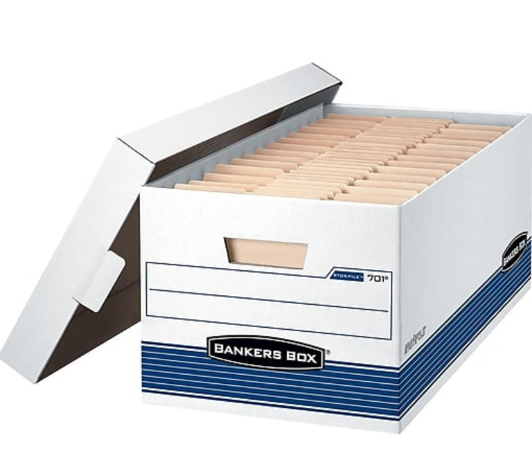 12-CT BANKERS BOXES