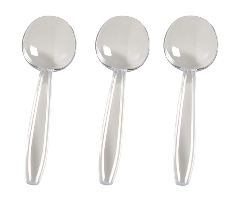 500-CT CLEAR PLASTIC SPOONS