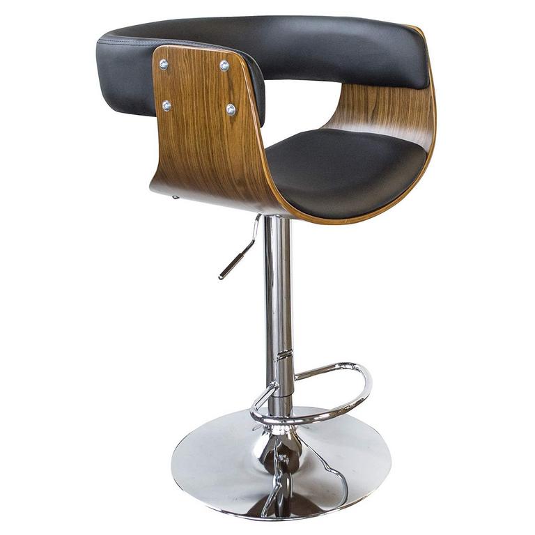AMERIHOME LEATHER BAR STOOL