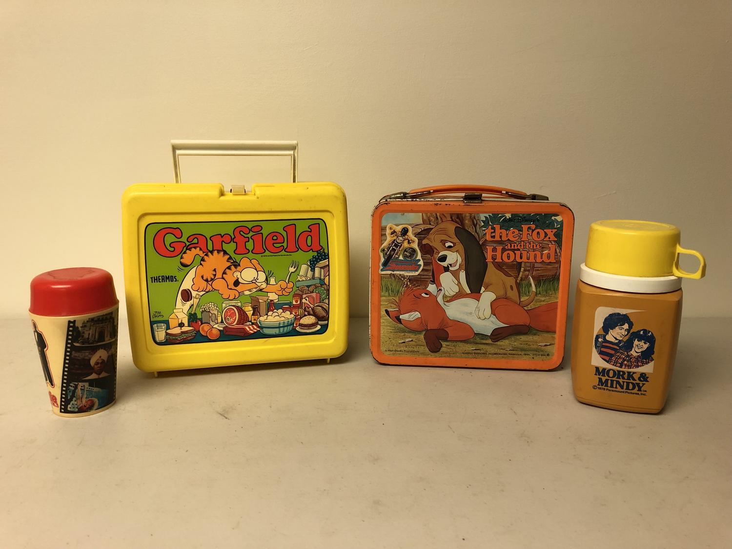 Vintage Garfield Lunchbox With Thermos 