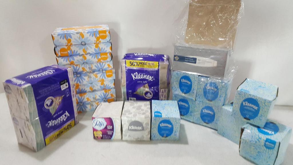 BULK LOT KLEENEX TISSUE