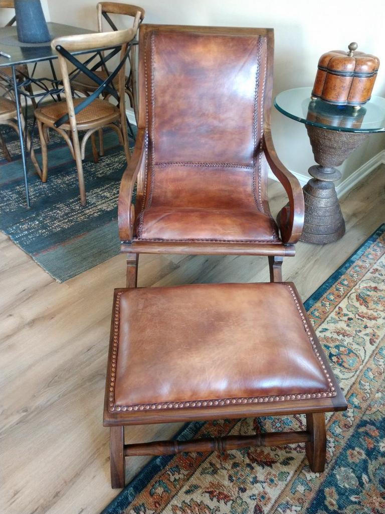 Auction Ohio Grandin Road Chair Ottoman