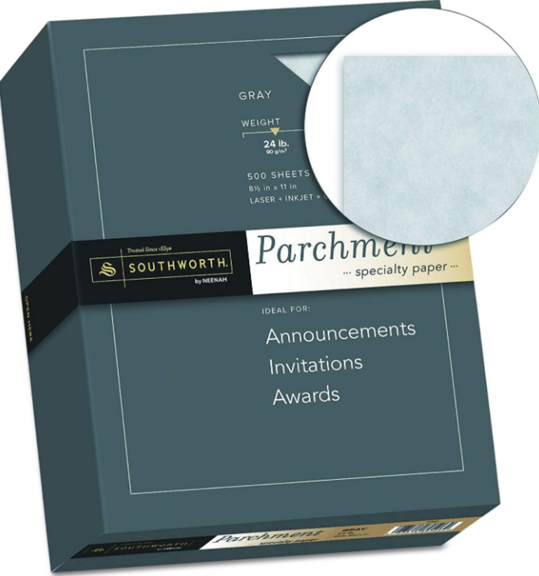 4-PK GRAY PARCHMENT COPY PAPER