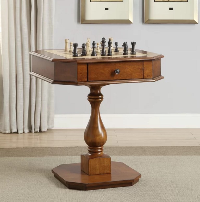 Chess and backgammon table