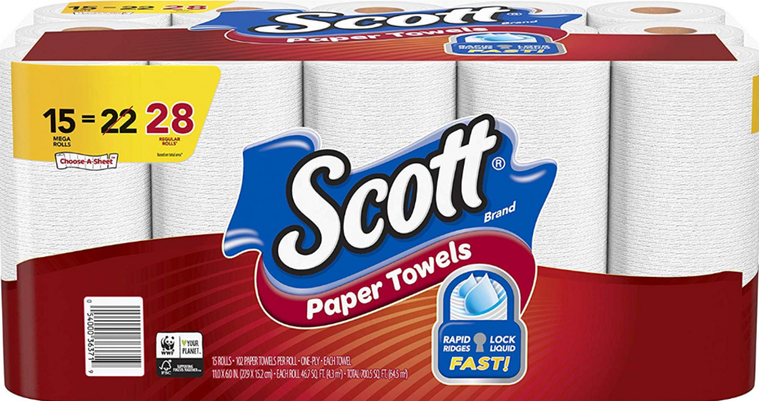15-CT SCOTT PAPER TOWELS