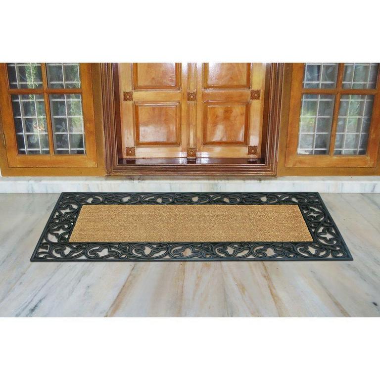 RUBBER COIR DOOR MAT 24X57