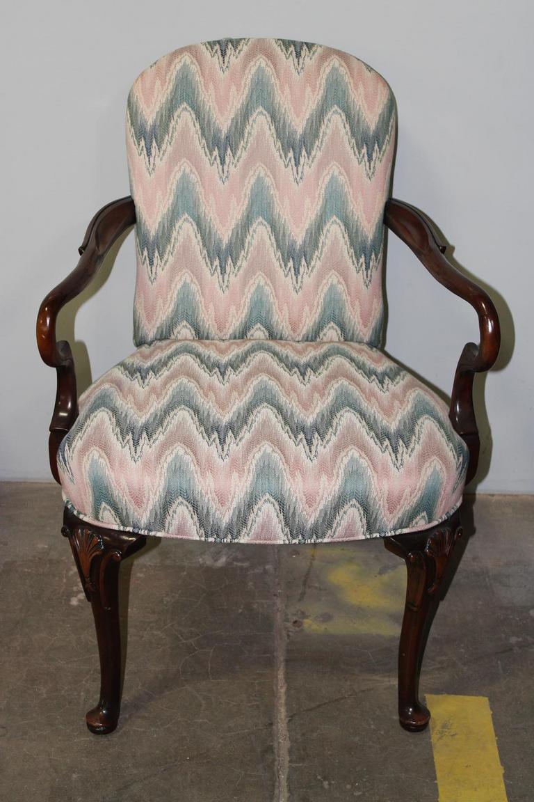 Queen anne style armchair hot sale