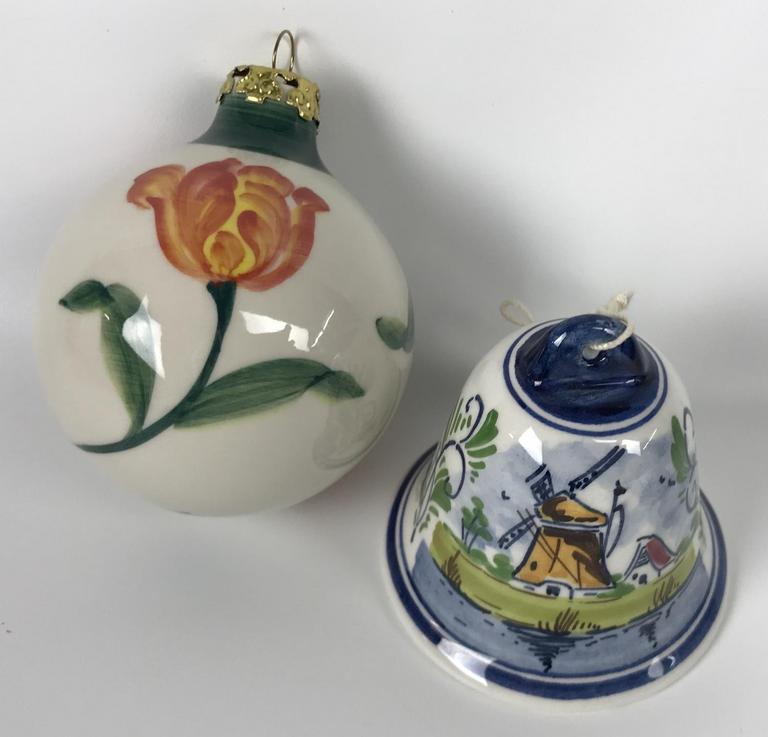 Auction Ohio Delft Ornaments