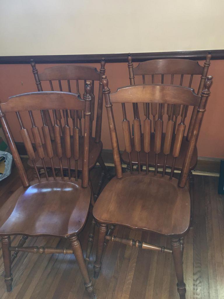 Auction Ohio 4 Tell City dining chairs