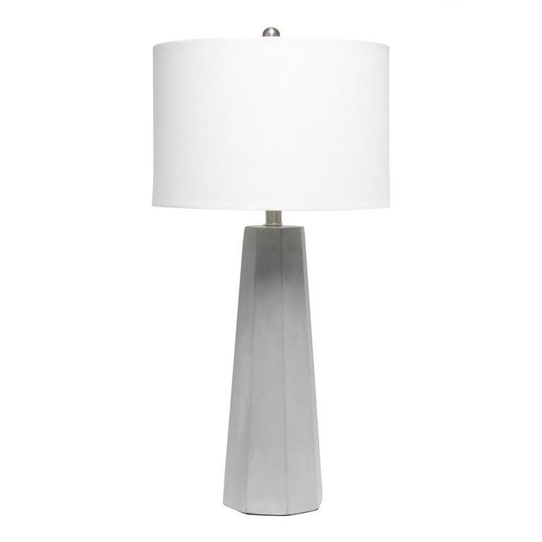 CONCRETE PILLAR TABLE LAMP