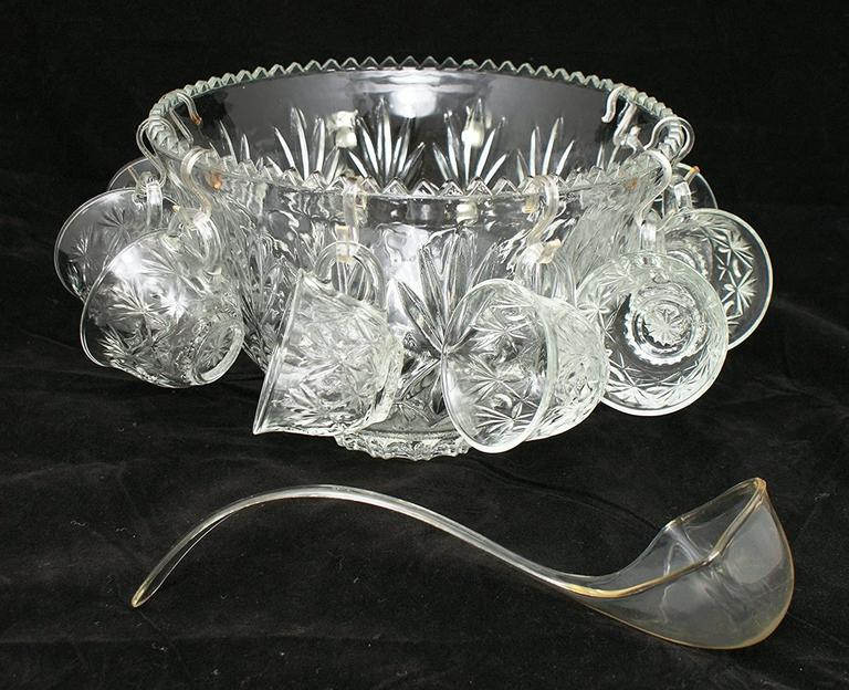 18PC CRYSTAL FRUIT PUNCH SET