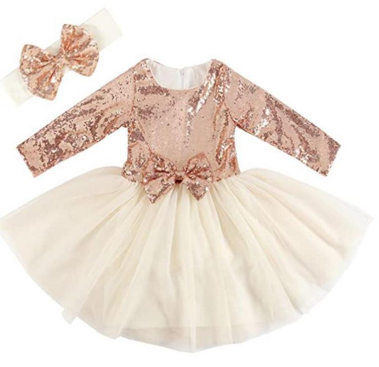 FLOWER GIRL DRESS 6-12 MOS