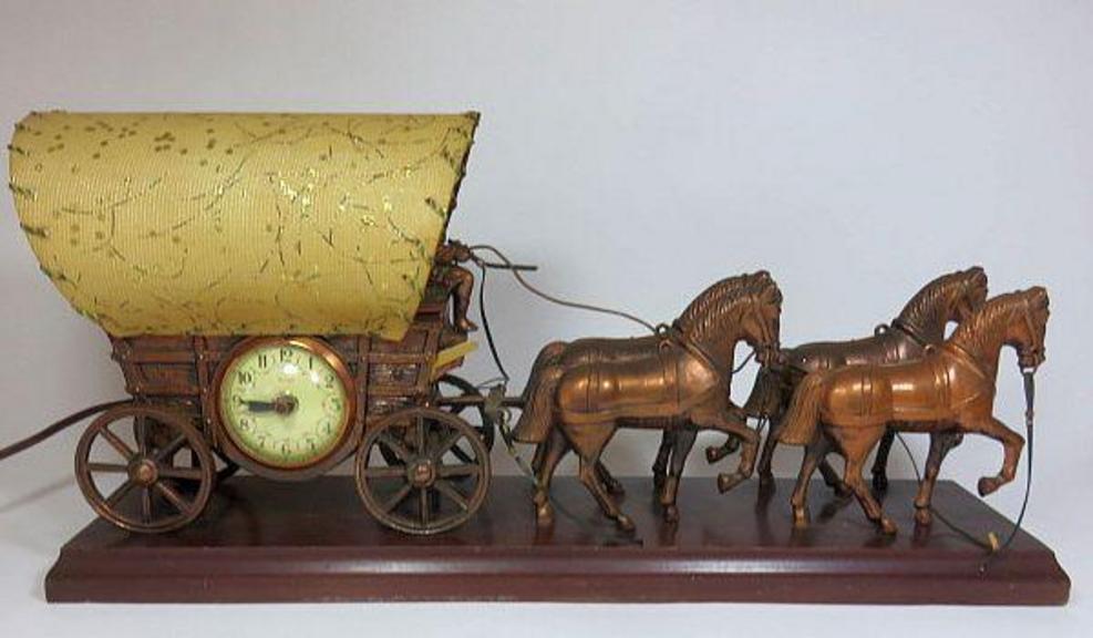 Vintage wagon deals lamp