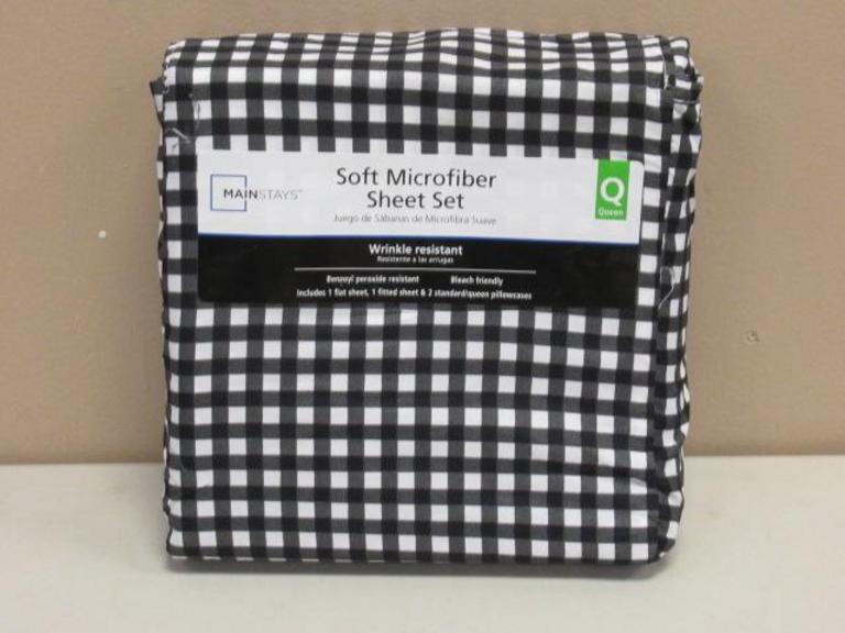 Auction Ohio MAINSTAYS MICROFIBER SHEET SET
