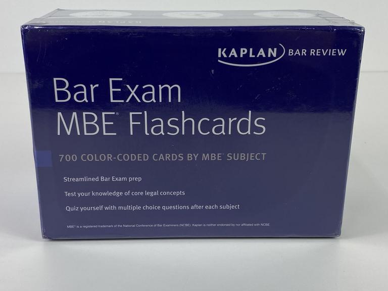 Bar Exam Flashcards MBE: Multistate Bar Exam (Kaplan Test Prep) SEALED/UNOPENED