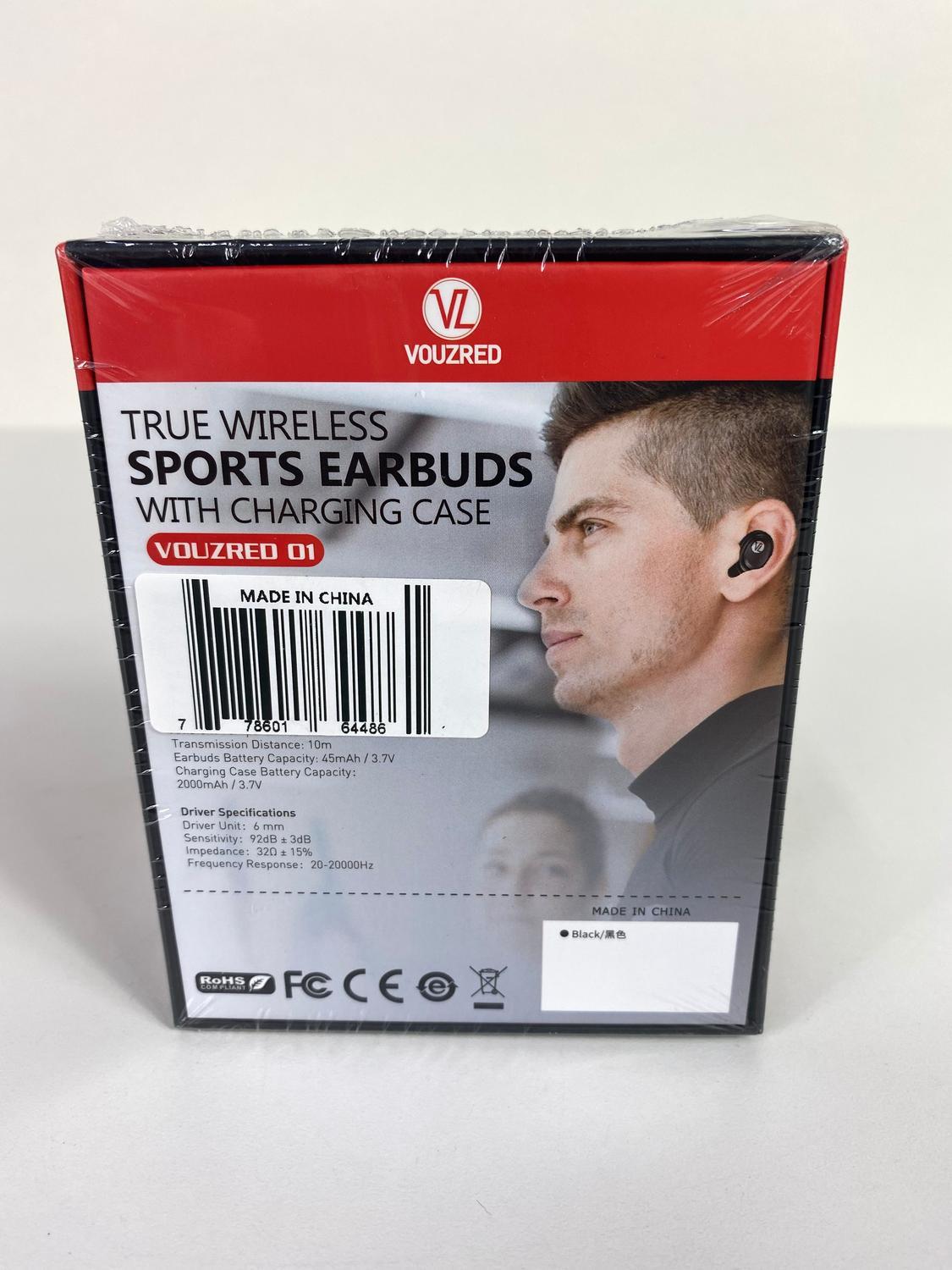 Auction Ohio Set of 2 Vouzred True Wireless Sports Earbuds with