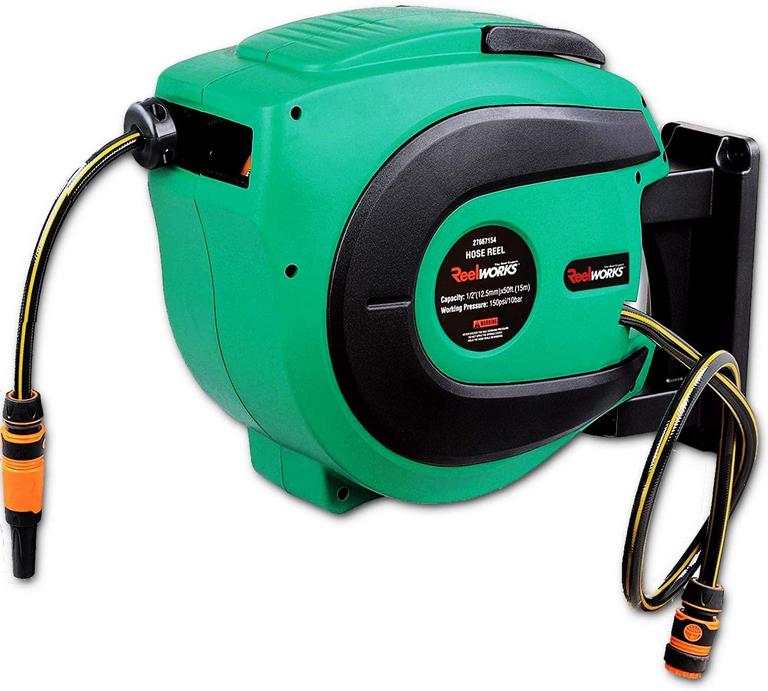 REELWORKS 50' WATER HOSE REEL